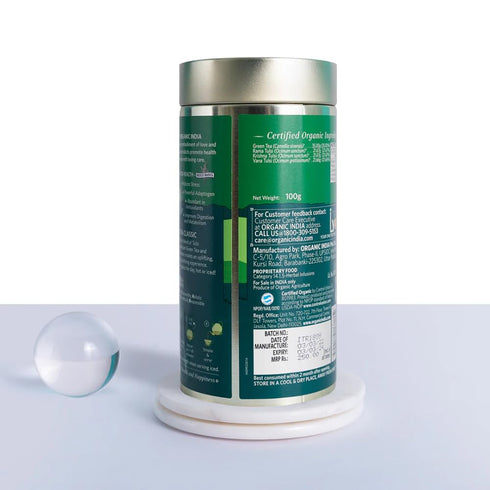 Organic India Tulsi Green Tea  Tin